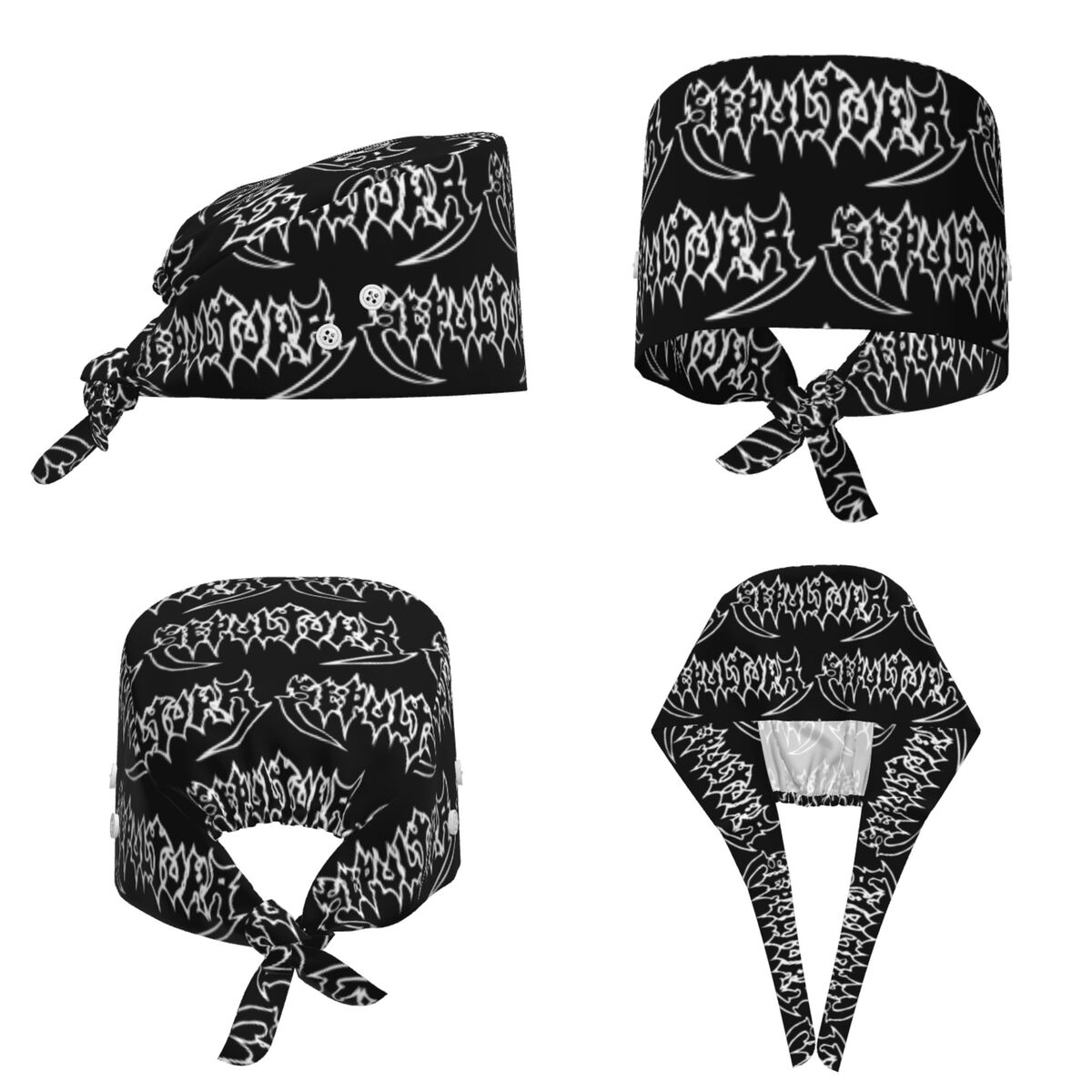 Men'S Accessories Designer - Sepultura Slayer Death Metal Scrub Hat