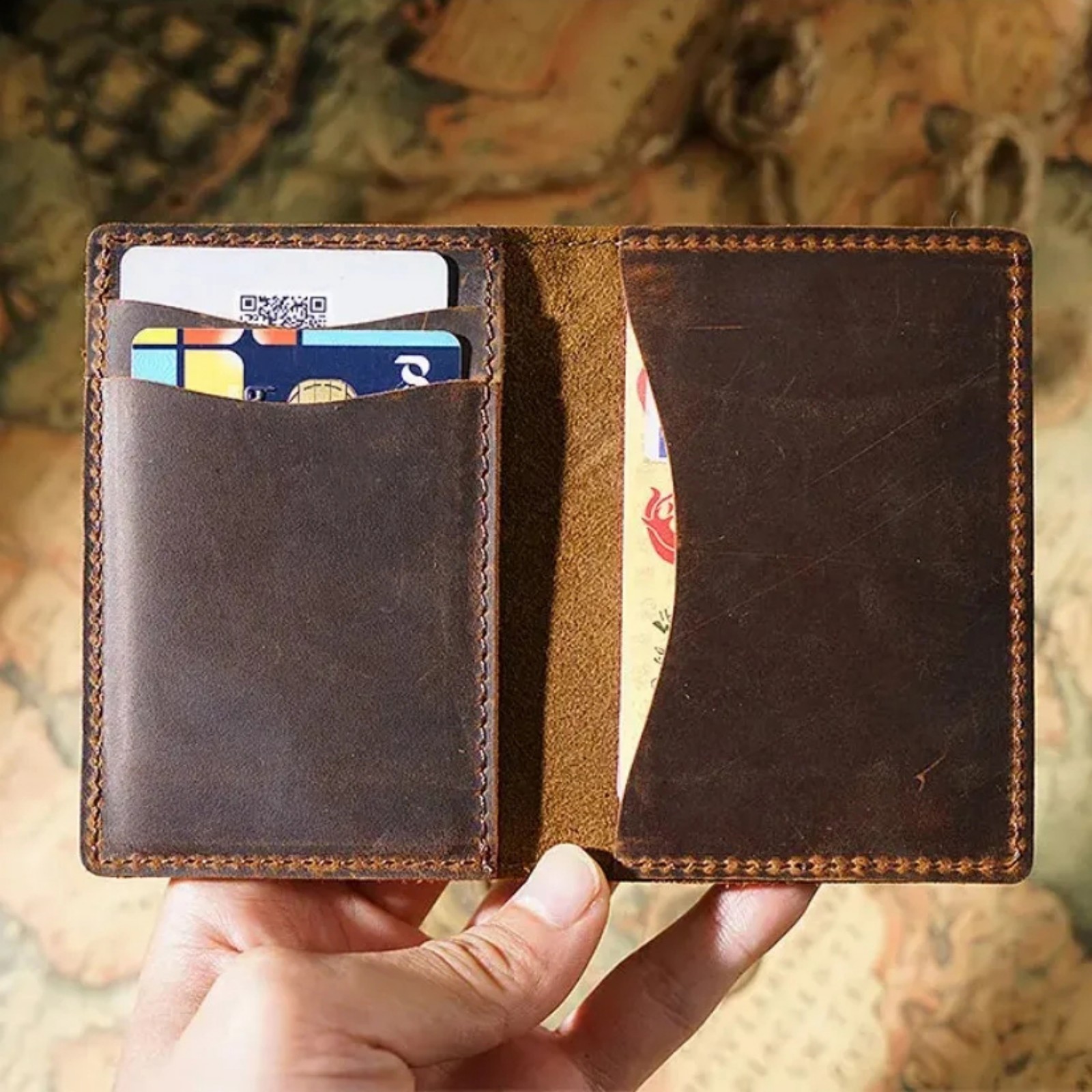 Card Case Minimalist - Genuine Leather Pocket Slim Card Holder
