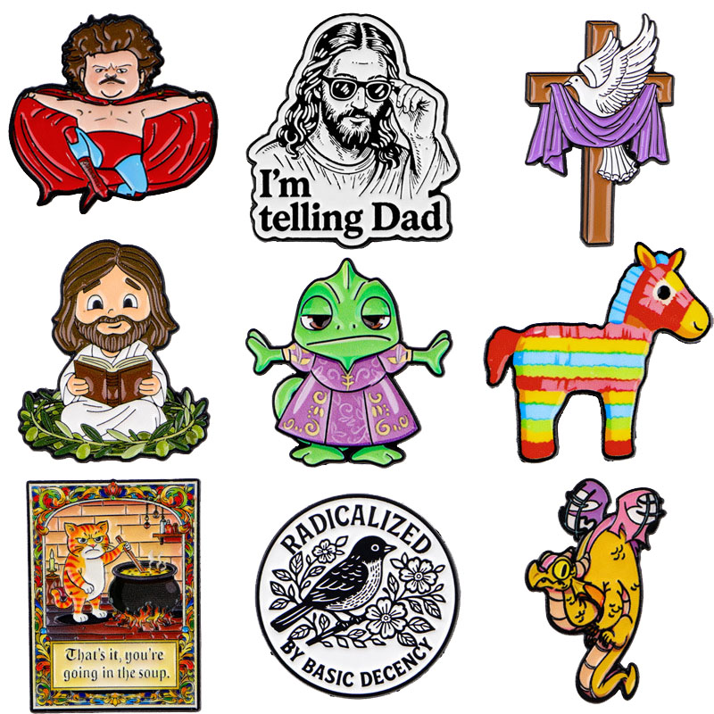 Men'S Accessories Quotes - Enamel Pins Animal English Quotes Metal