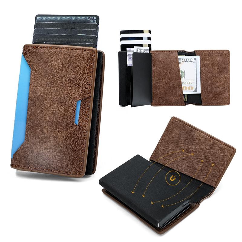 Card Case Minimalist - Magnetic anti-theft RFID credit card holder