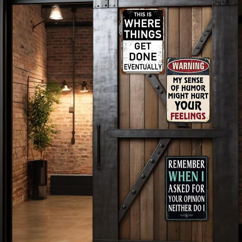 Funny Garage Metal Tin Signs M - Men Accessories Shop review and price