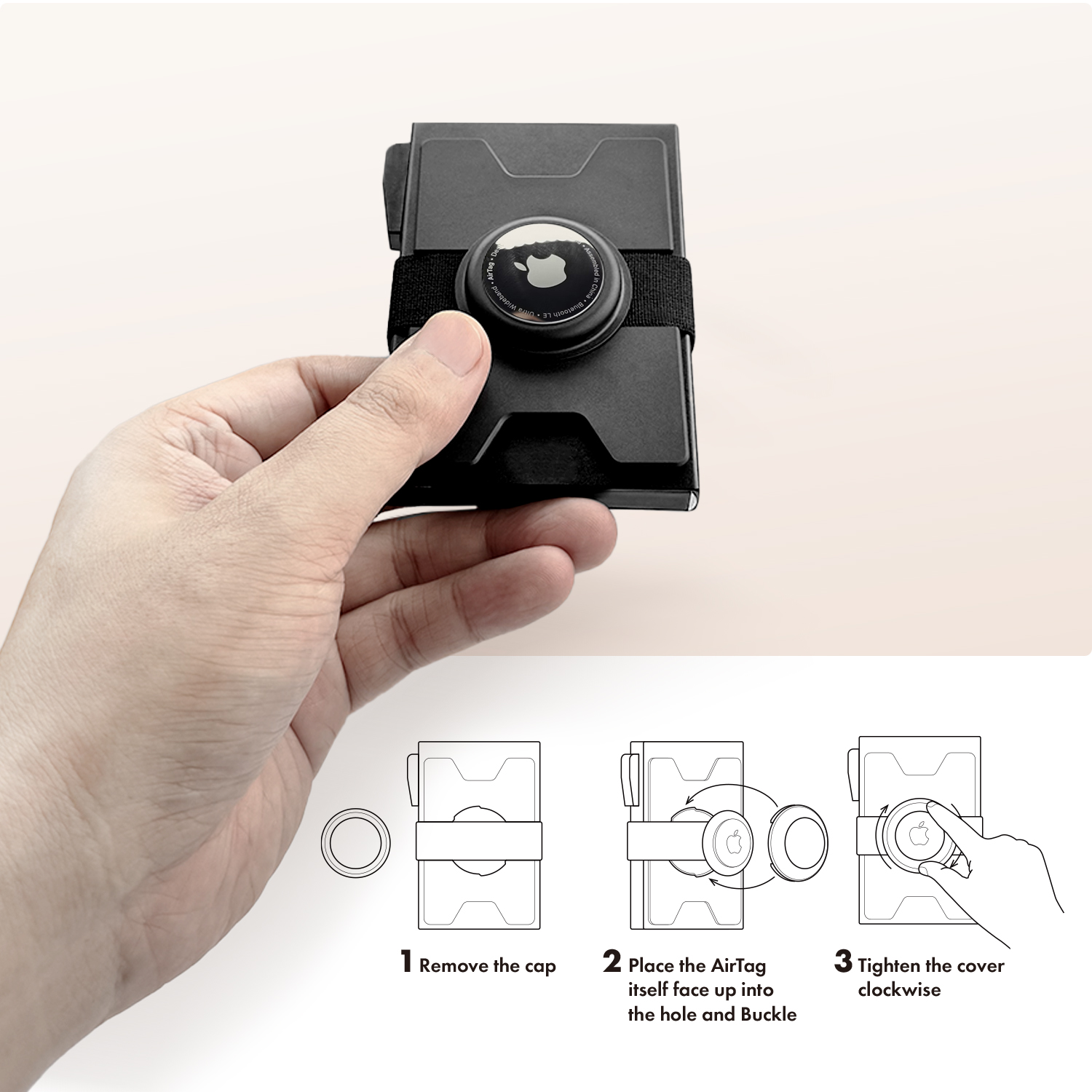 Smart Metal AirTag Wallet for  - Card Case Minimalist review and price