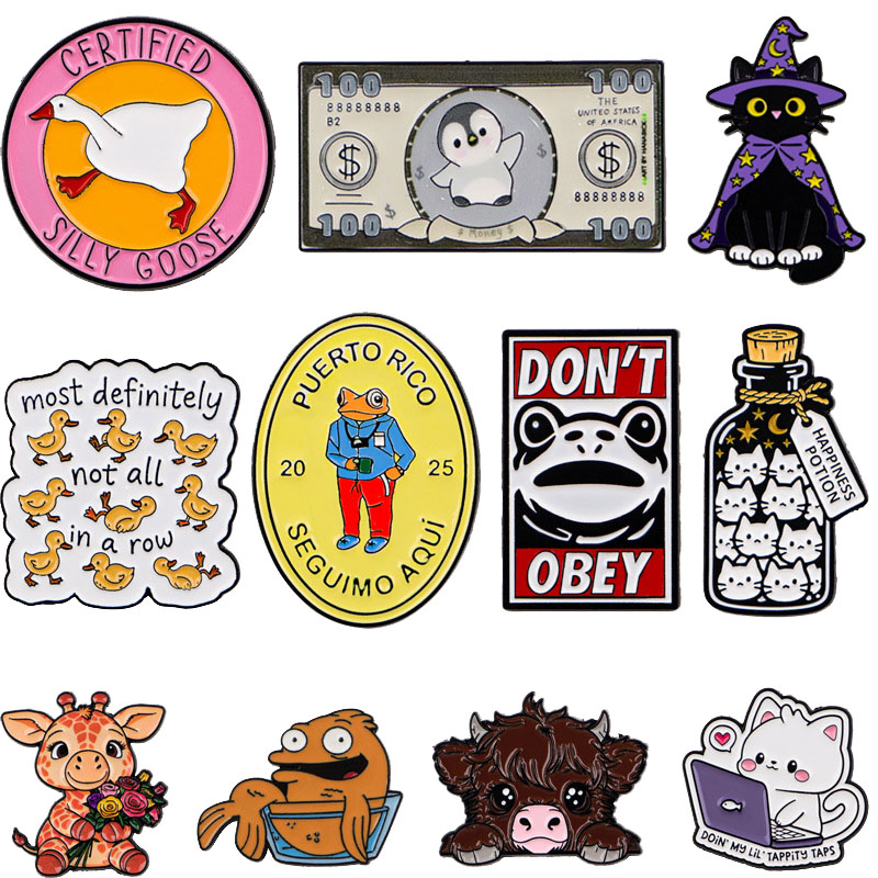 Funny Enamel Pin Cute Animal B - Men'S Accessories Quotes review and price