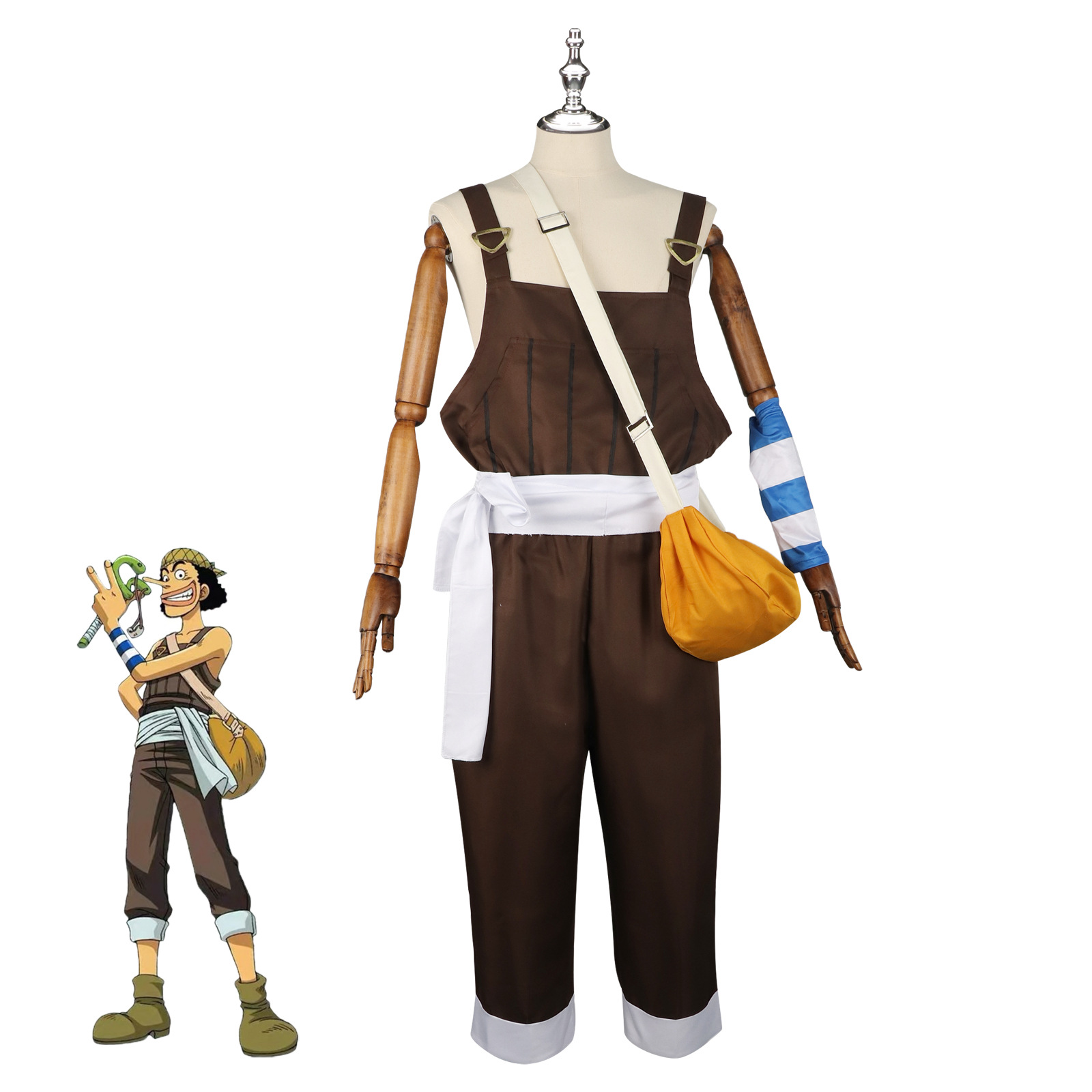 Anime UUsopp Cosplay Costume B - Men'S Accessories With Suits review and price