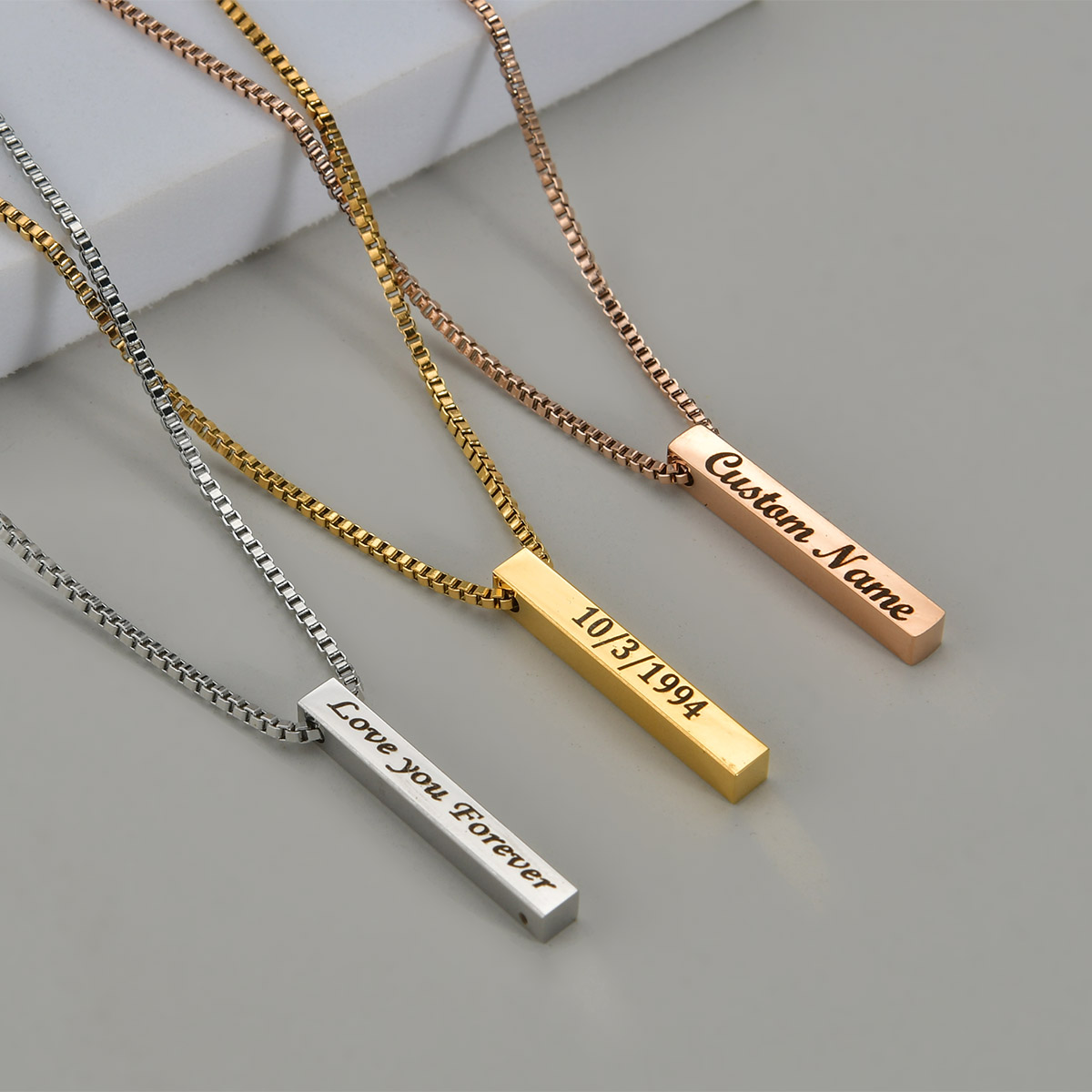 Four Sides Engraving Name Date - Men Accessories Gift Box review and price
