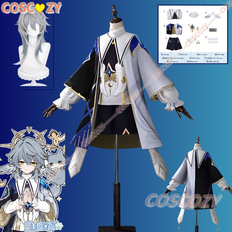 Honkai Star Rail Sunday Little - Men'S Accessories With Suits review and price