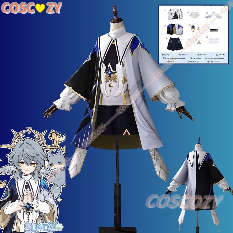 Honkai Star Rail Sunday Little - Men'S Accessories With Suits review and price
