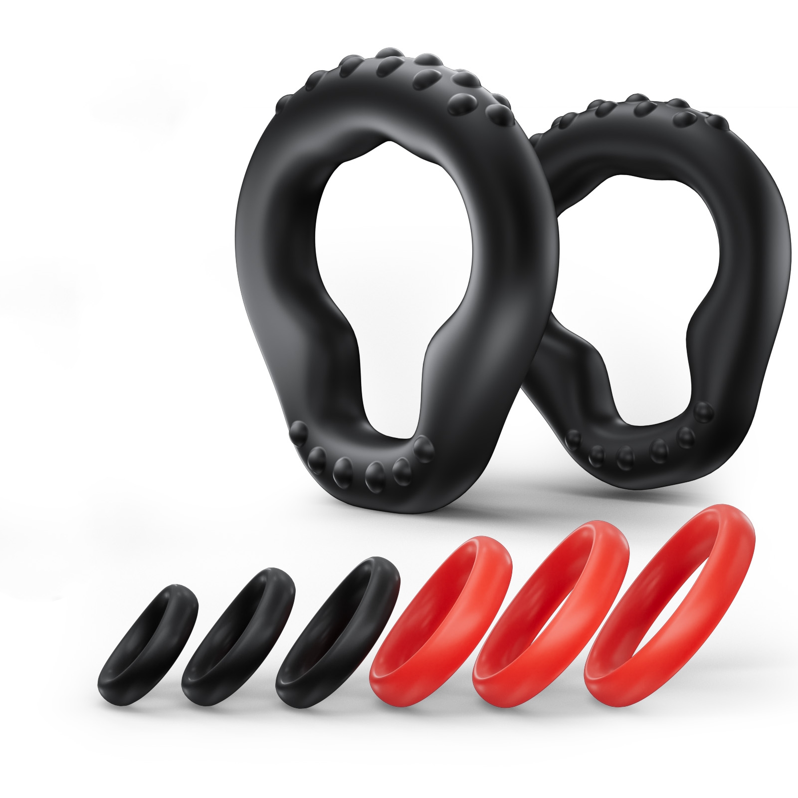 KUSHOR 8 PCS Silicone Penis Ri - Men Accessories Combo review and price
