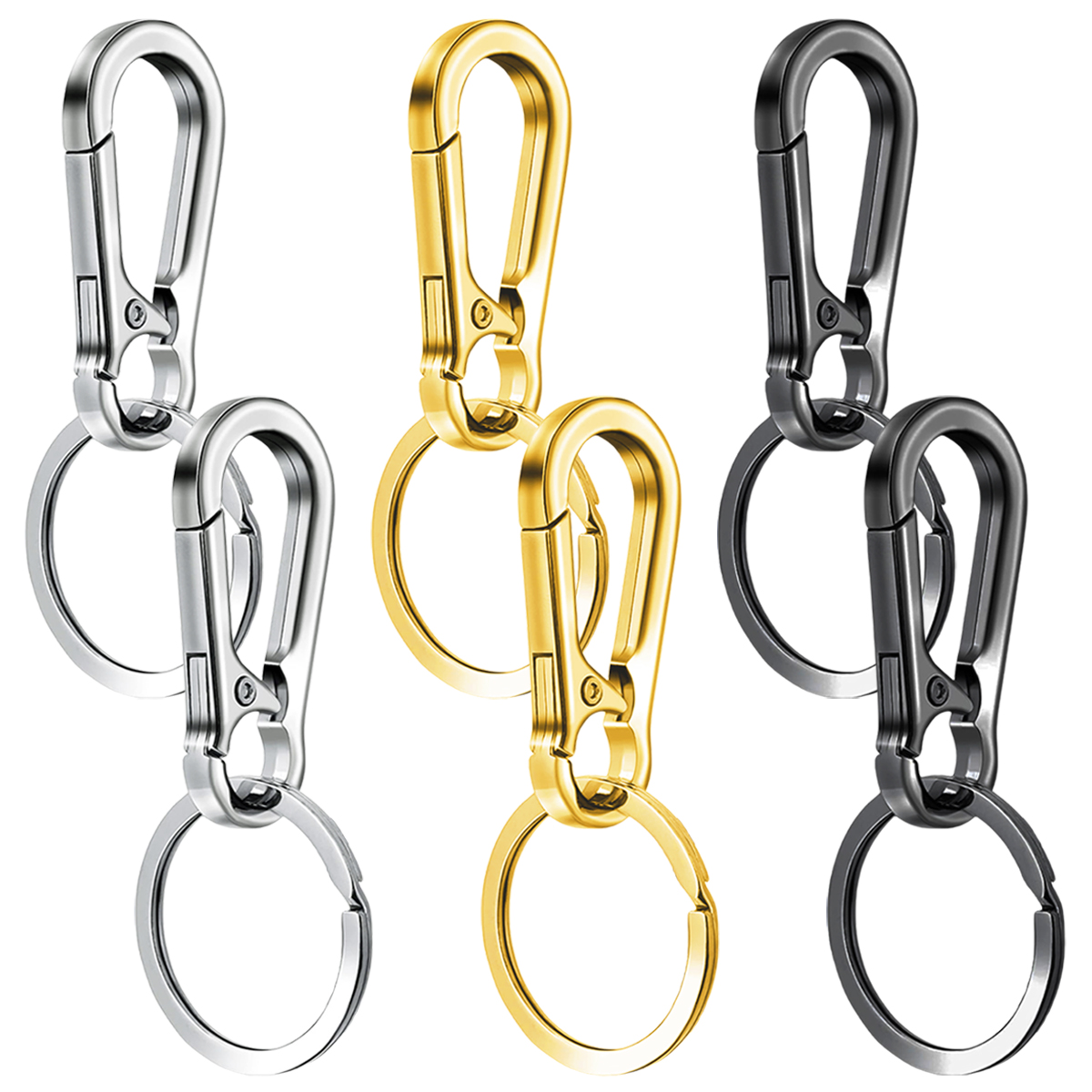 6/12/20 Pcs Alloy Clip Keychai - Men Accessories Bag review and price