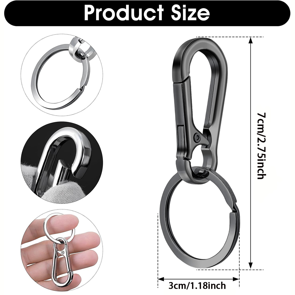 6/12/20 Pcs Alloy Clip Keychai - Men Accessories Bag review and price