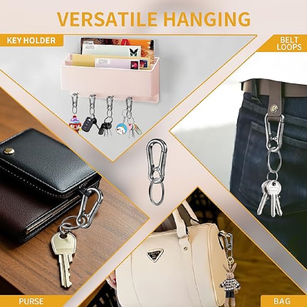 6/12/20 Pcs Alloy Clip Keychai - Men Accessories Bag review and price