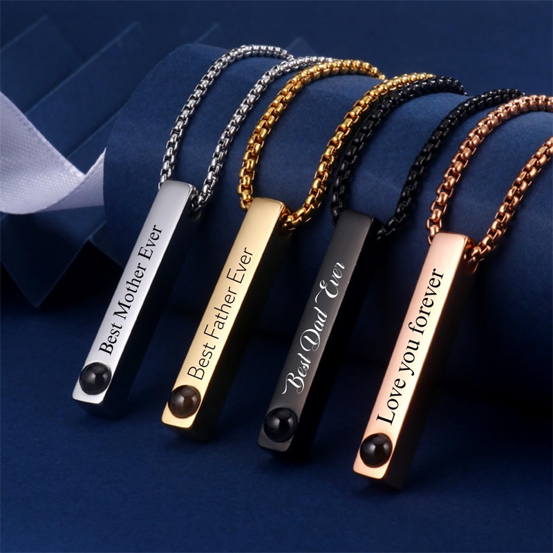 Custom Picture Name Necklace P - Men Accessories Gift Box review and price